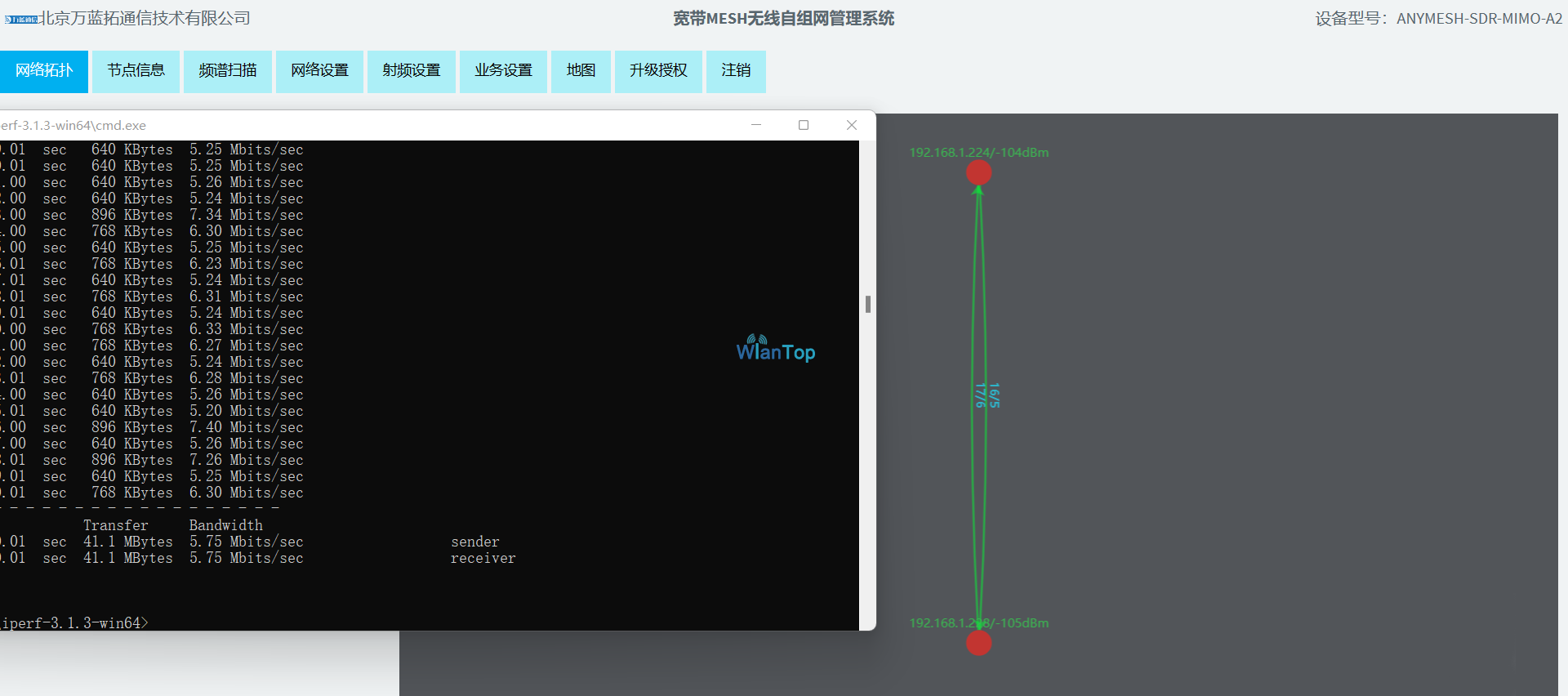 E:\赵梓晨\陕西万蓝\12月15号100KM测试\SDR-A2-4W 100KM测试数据\4W 1420 5M 发送.png4W 1420 5M 发送